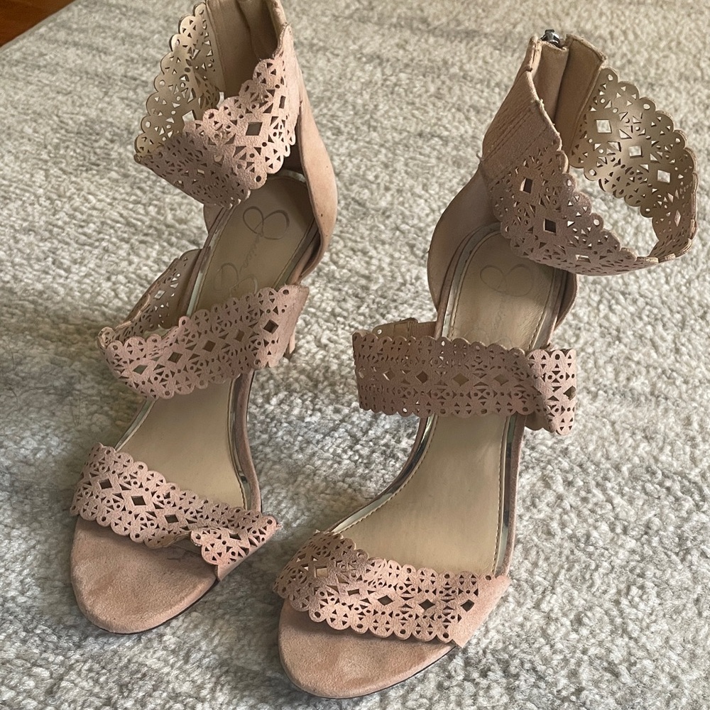 Jessica Simpson Strappy Heels - Pink